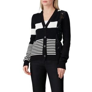 RTR No. 21 Striped Lace Cardigan - size 40/S